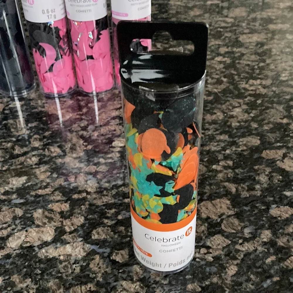 CELEBRATE IT/RECOLLECTIONS ASSORTED PARTY CONFETTI TUBE LOT OF 7 NWT
